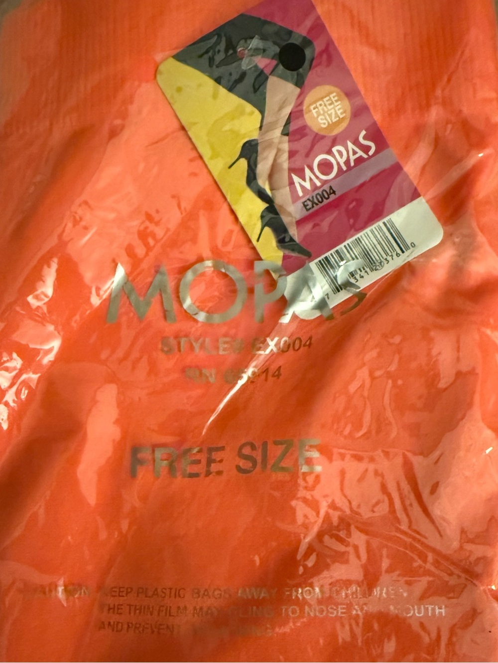 Women's Orange Hosiery - Free Size